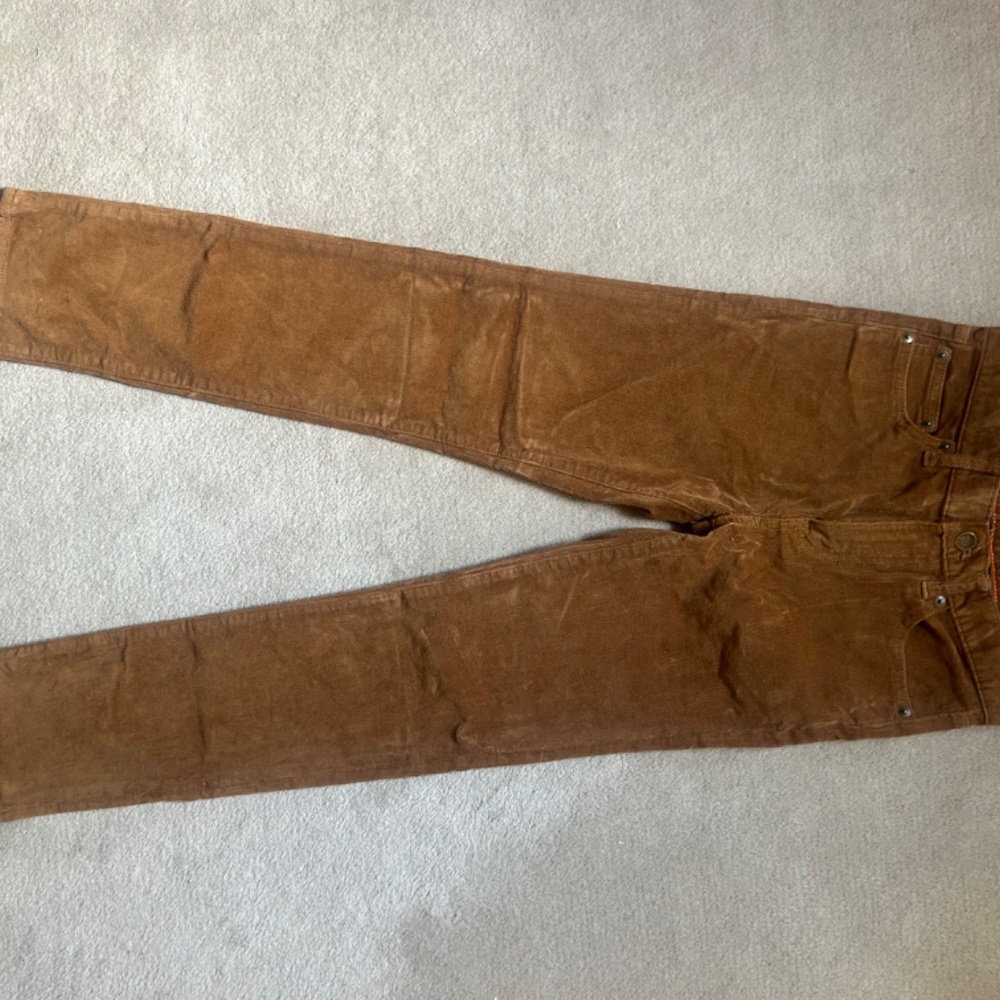 Corduroy straight leg pants - Picture 8 of 16